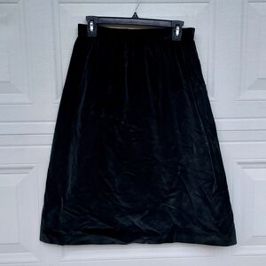 Bobbie Brooks Vintage Union Black A-Line Velvet Skirt